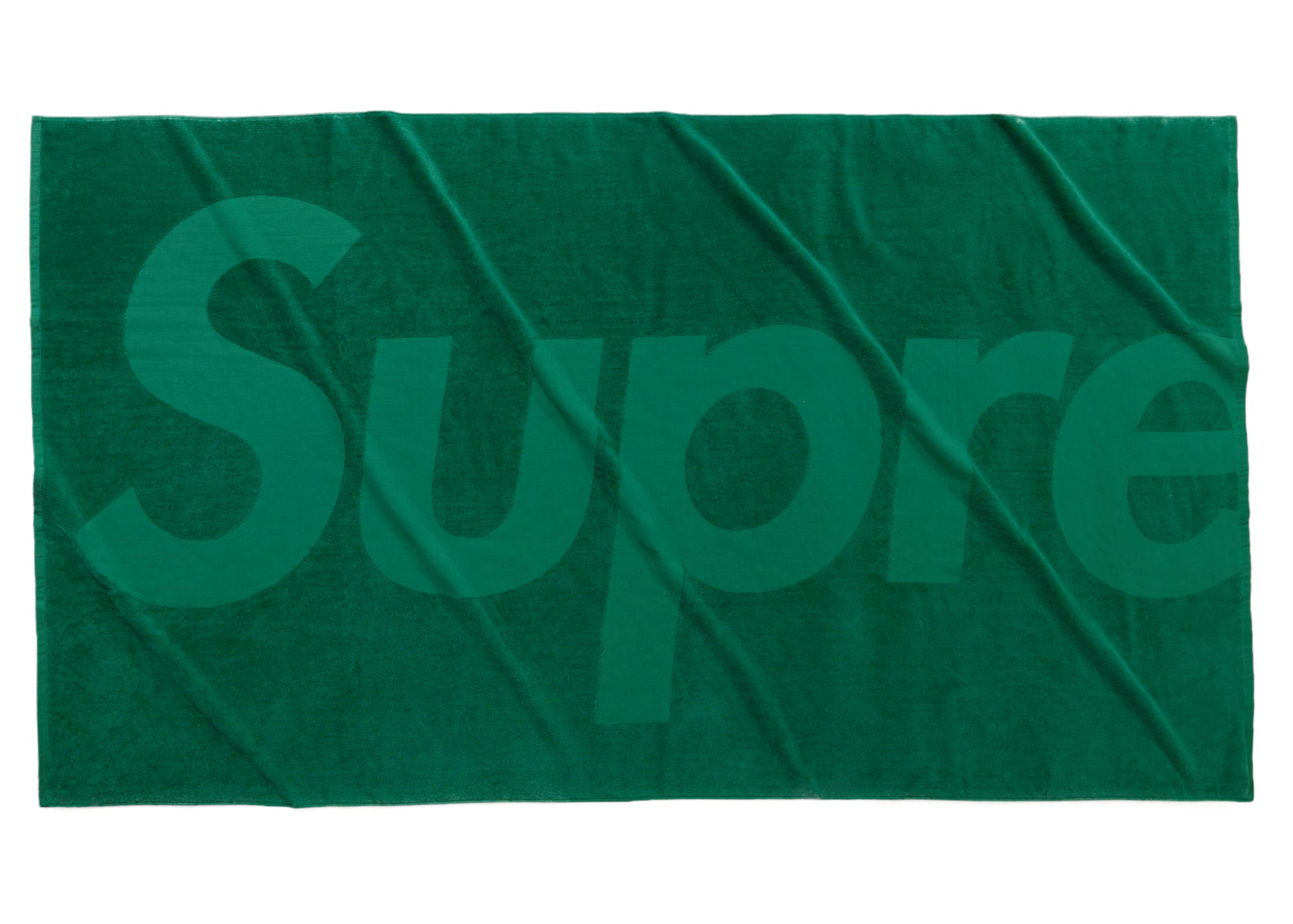 Supreme Tonal Logo Towel Green – LacedUp