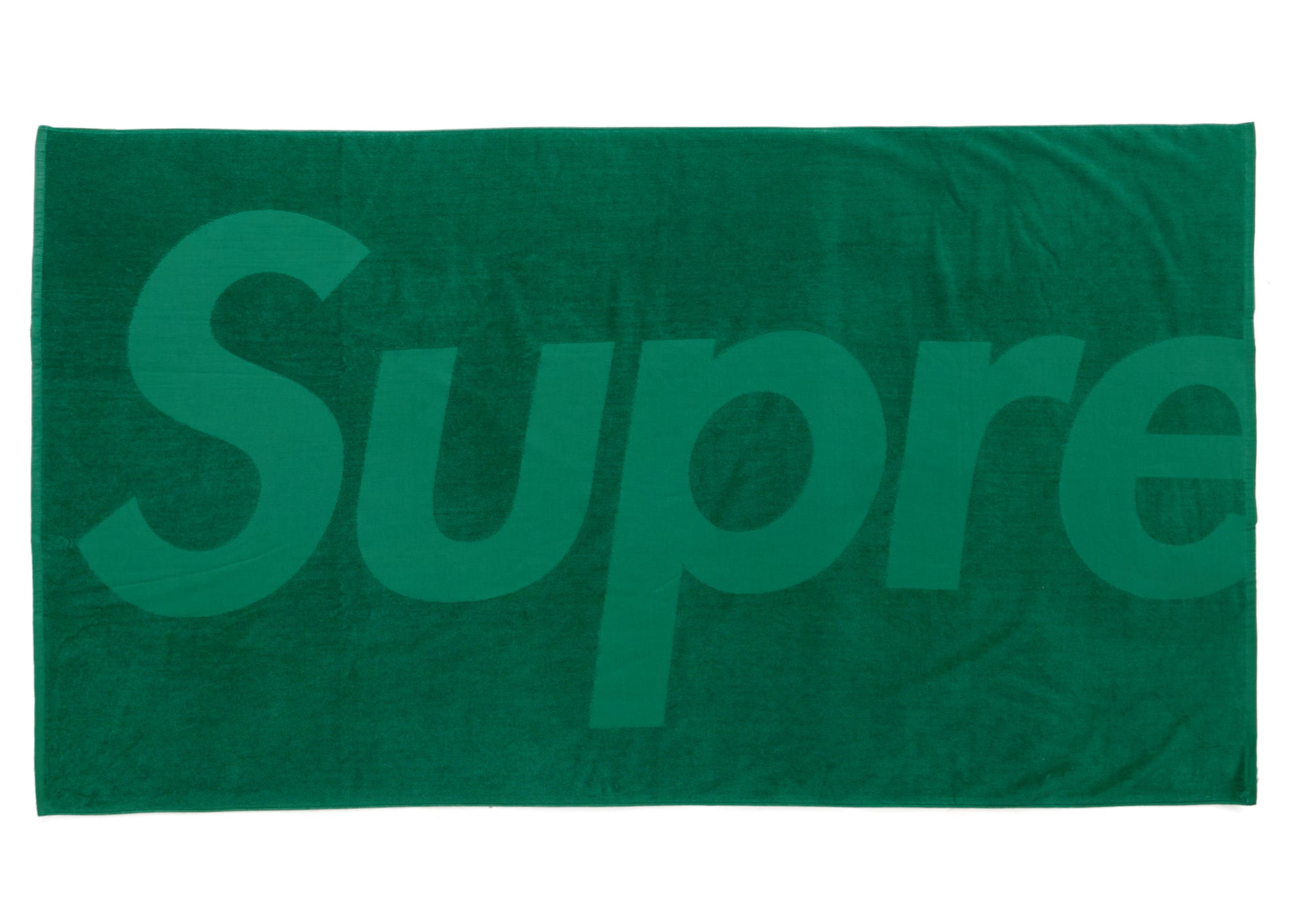 Supreme Tonal Logo Towel Green – LacedUp