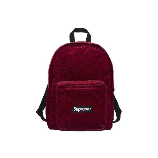 Supreme Velvet Backpack Red Leopard – LacedUp