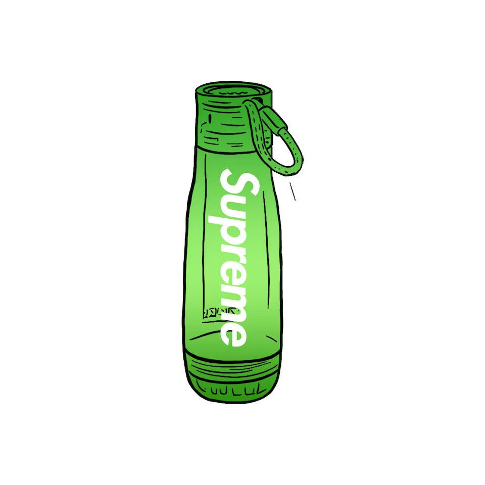 Supreme Zoku Glass Core 16 oz. Bottle Green