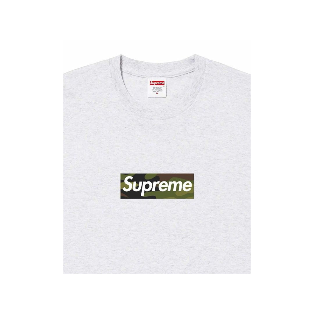 Supreme Camo Box Logo Tee FW23 Ash – LacedUp