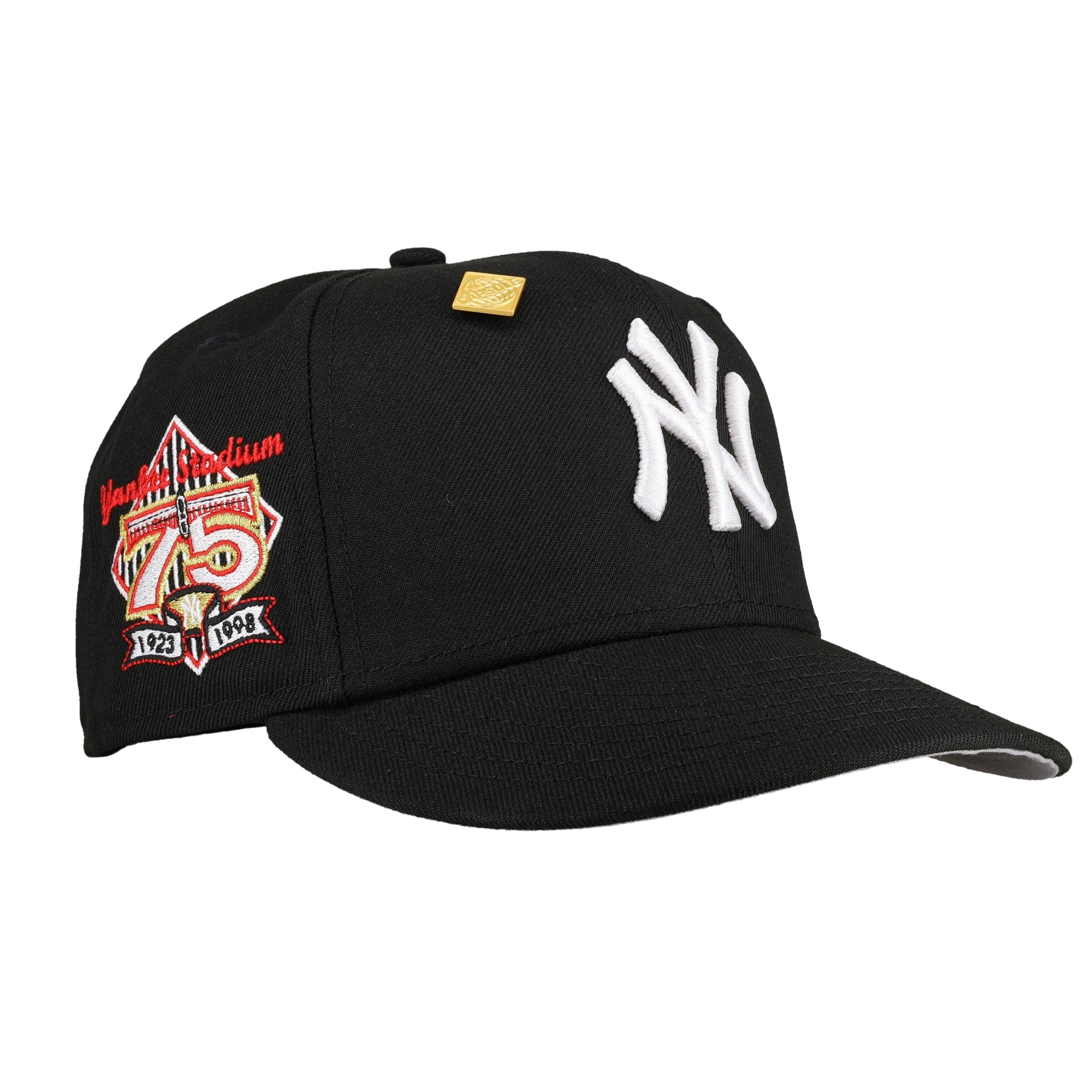 New York Yankees 75th Anniversary Black Metallic 59Fifty Fitted