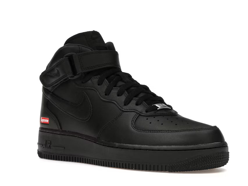 Nike Air Force Mid Supreme Black – LacedUp - Main Image