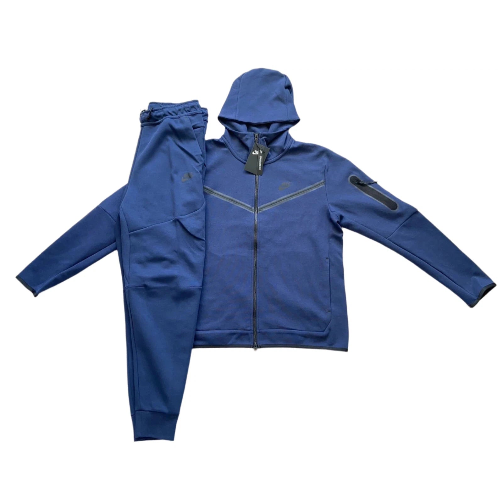 Nike Tech Fleece Tracksuit Set Navy – LacedUp Nike Tech Fleece Tracksuit Set Navy – LacedUp