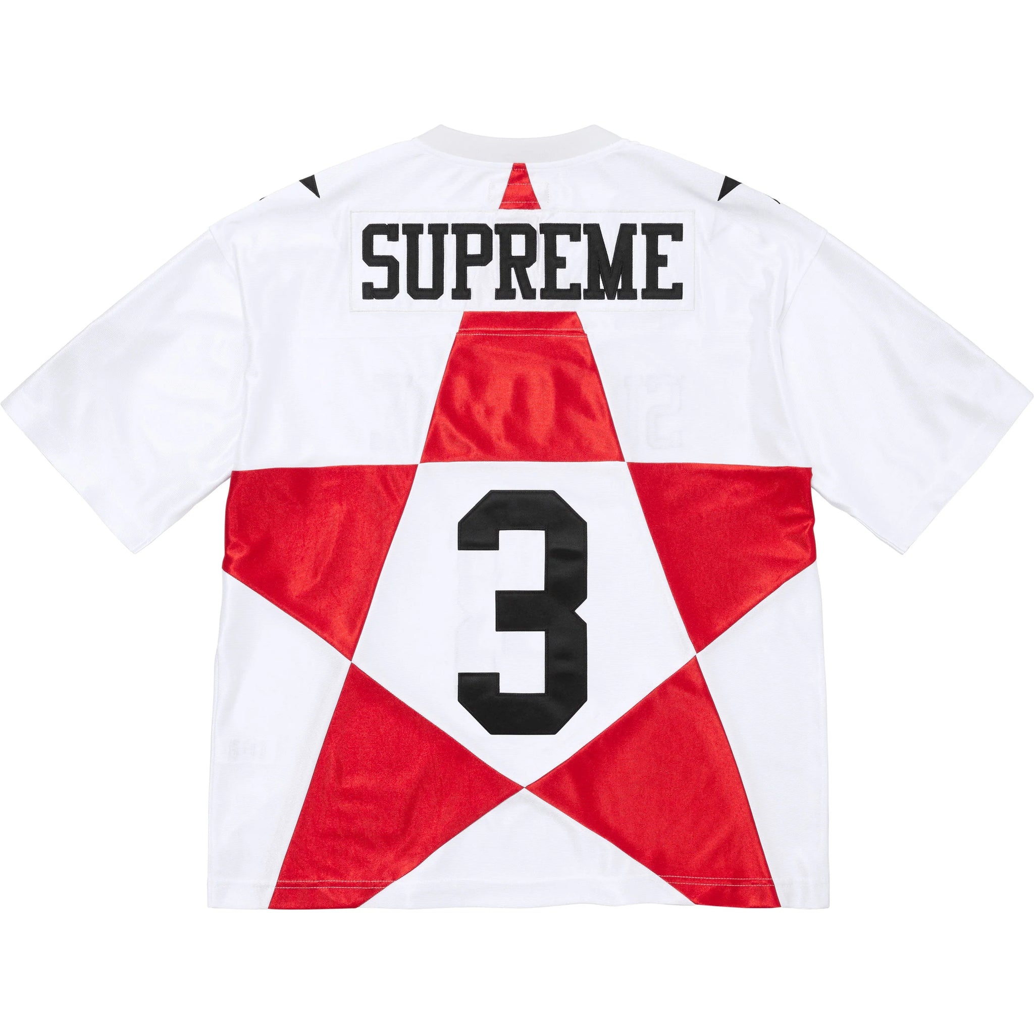 シャツ Supreme Star Football Jersey White Tee Supreme Star Football Jersey White Tee