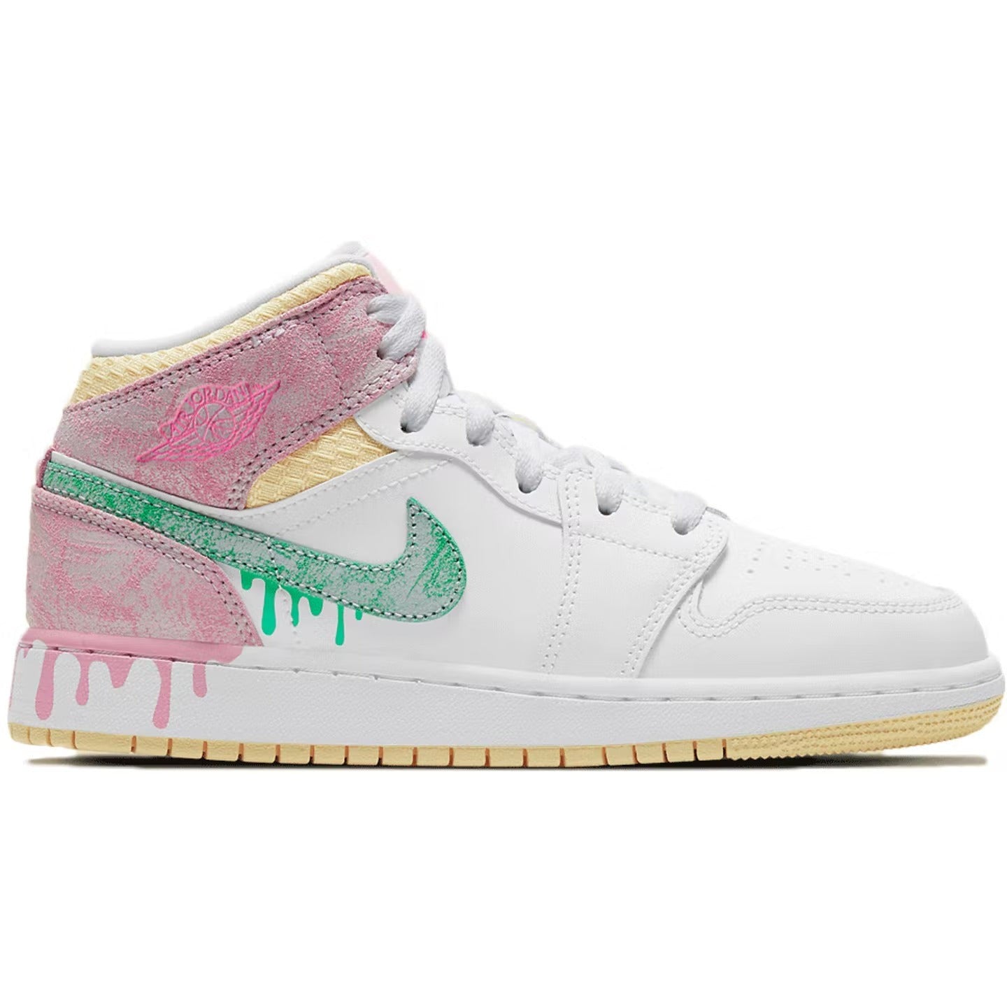 Air Jordan 1 Mid SE GS "Paint Drip" – LacedUp