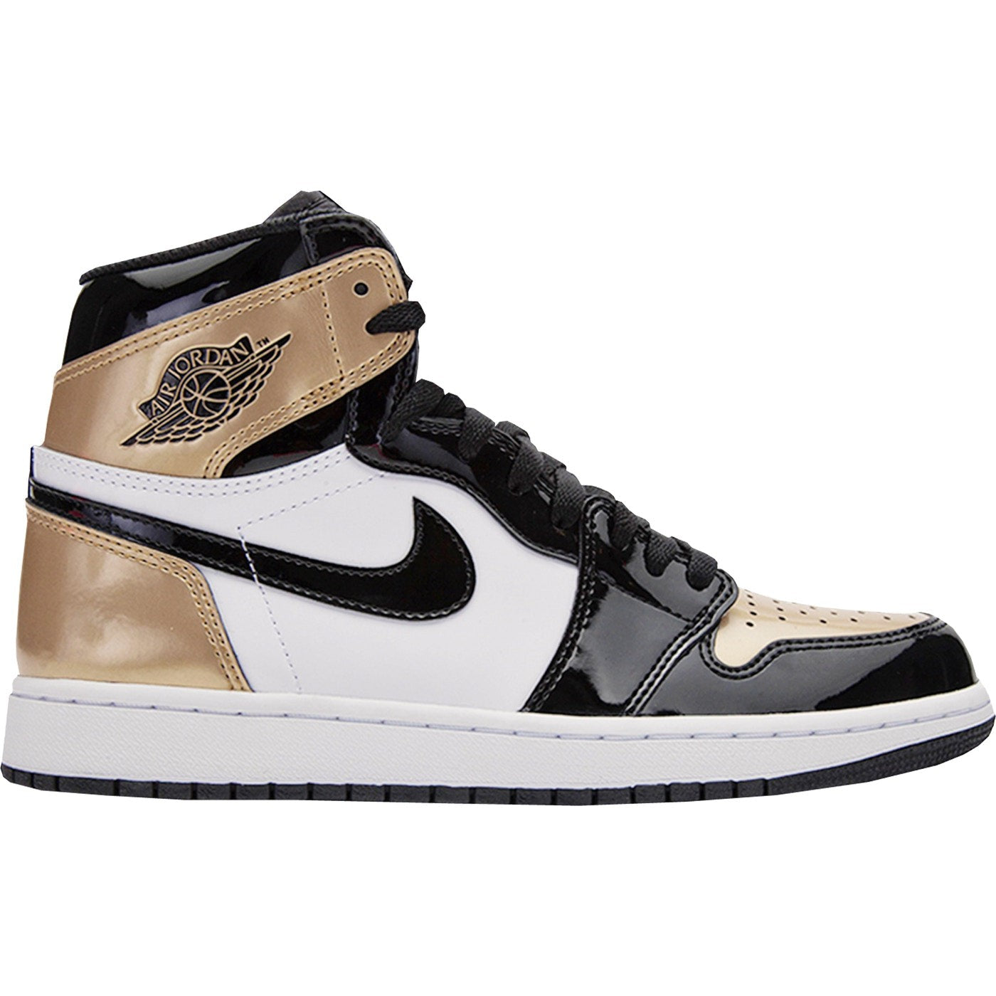 Air Jordan 1 Retro High NRG Patent Gold Toe LacedUp