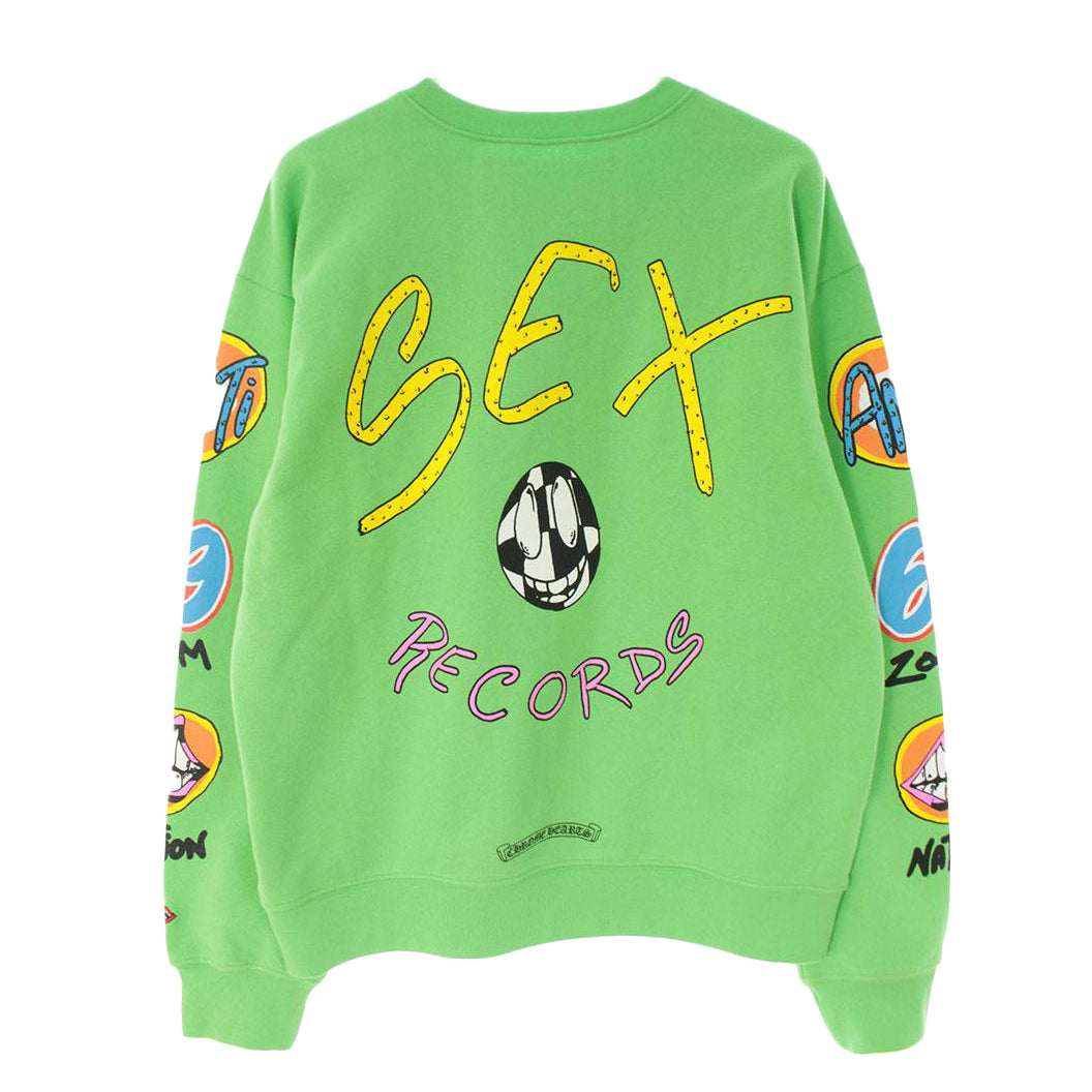 Chrome Hearts Matty Boy Sex Records Crewneck Sweatshirt Citrus