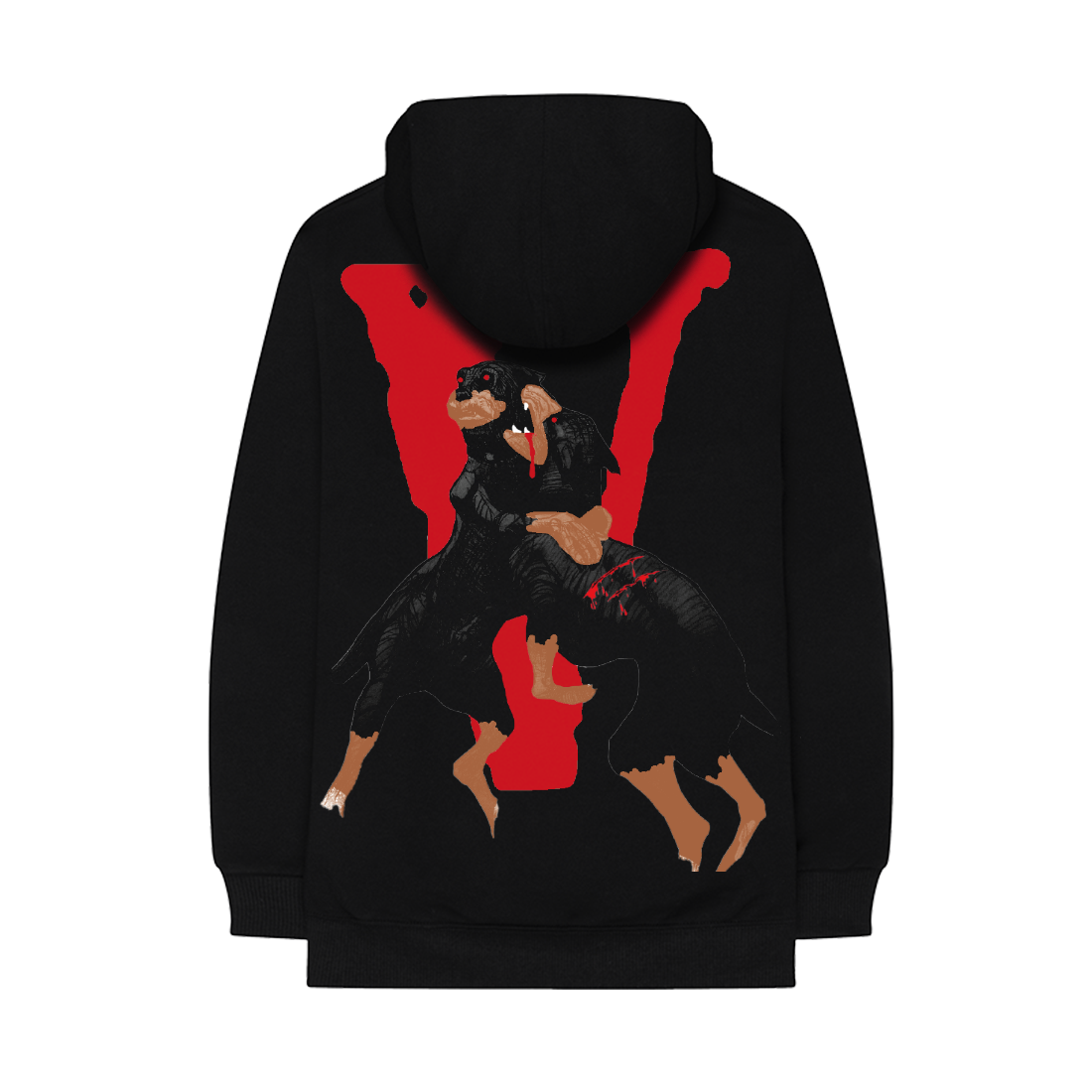 City Morgue x Vlone Dogs Hoodie black LacedUp