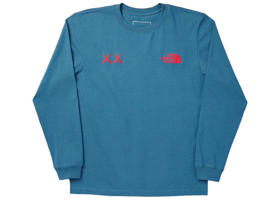 KAWS x The North Face L/S Tee Mallard Blue – LacedUp