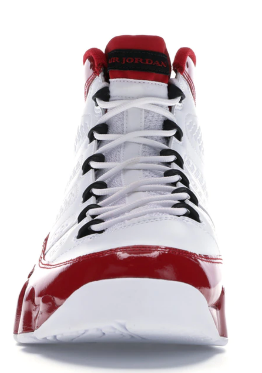 White and red jordan 2025 9 2019