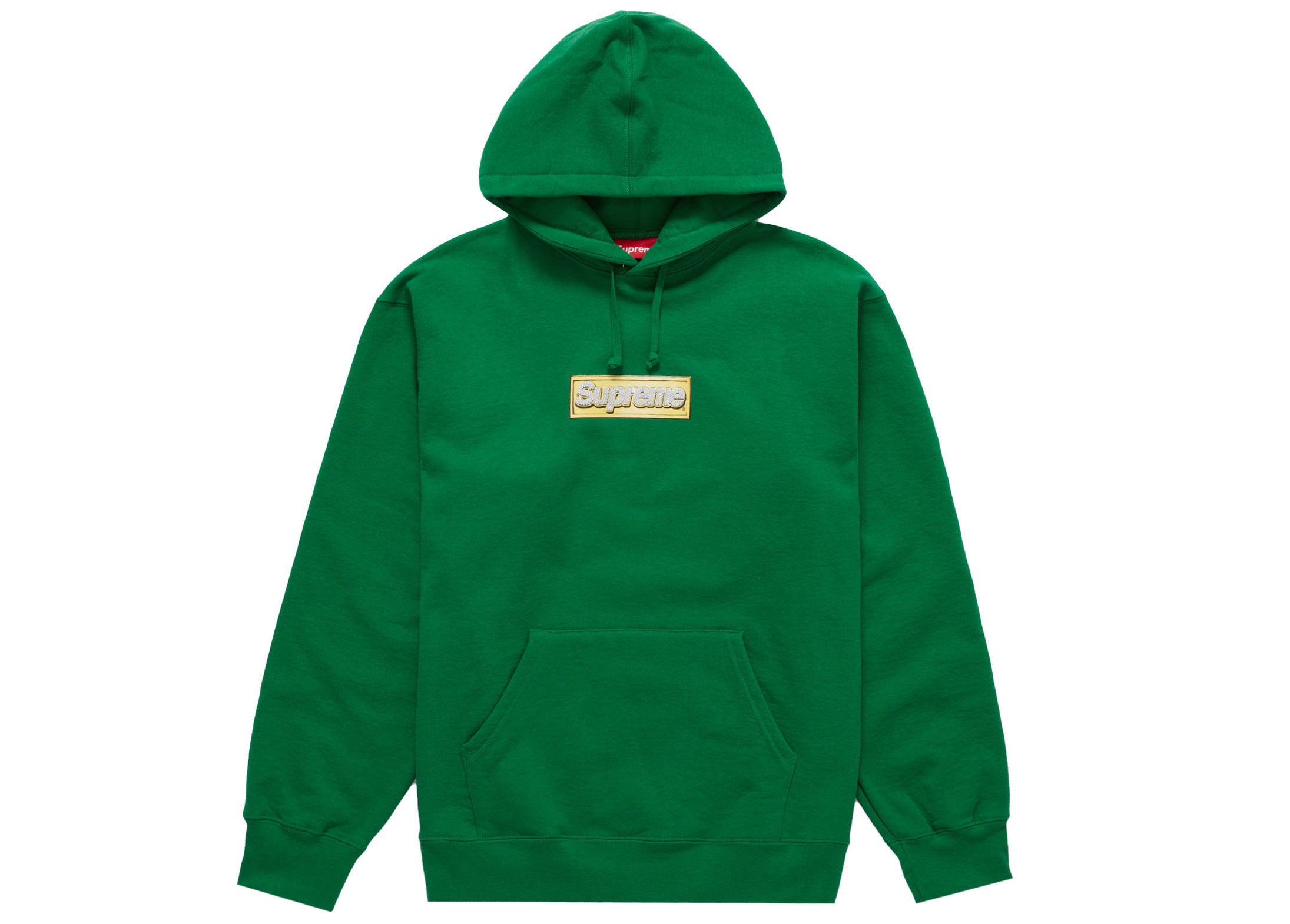 Supreme Bling Box Logo Hooded Sweatshirt Green – LacedUp