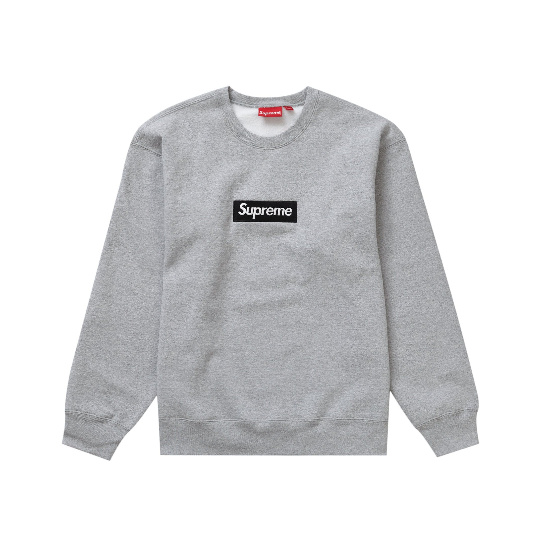 Supreme Box Logo Crewneck (FW22) Heather Grey – LacedUp Supreme Box Logo Crewneck (FW22) Heather Grey – LacedUp