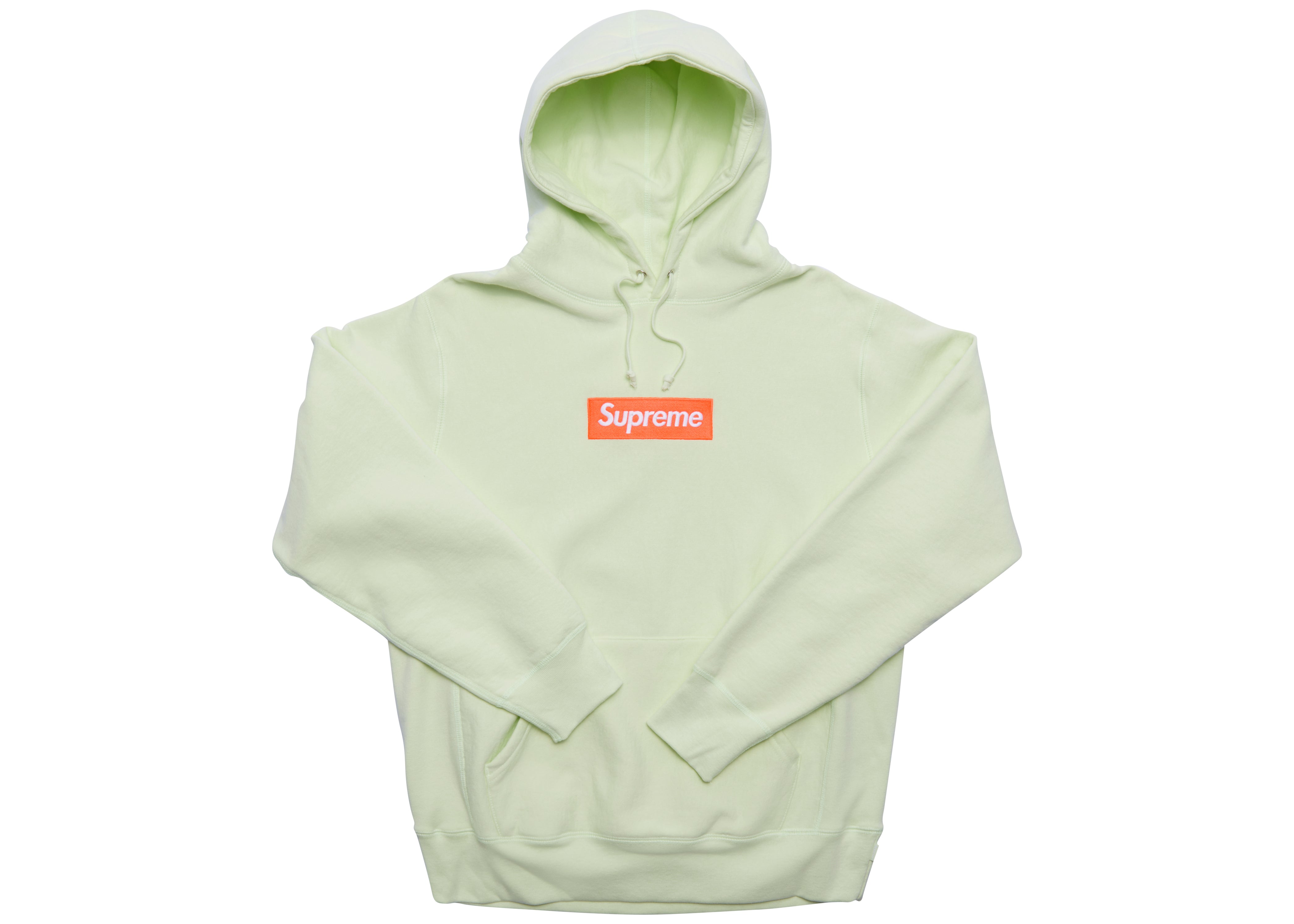 Supreme Box Logo Hooded Sweatshirt (FW17) Pale Lime – LacedUp