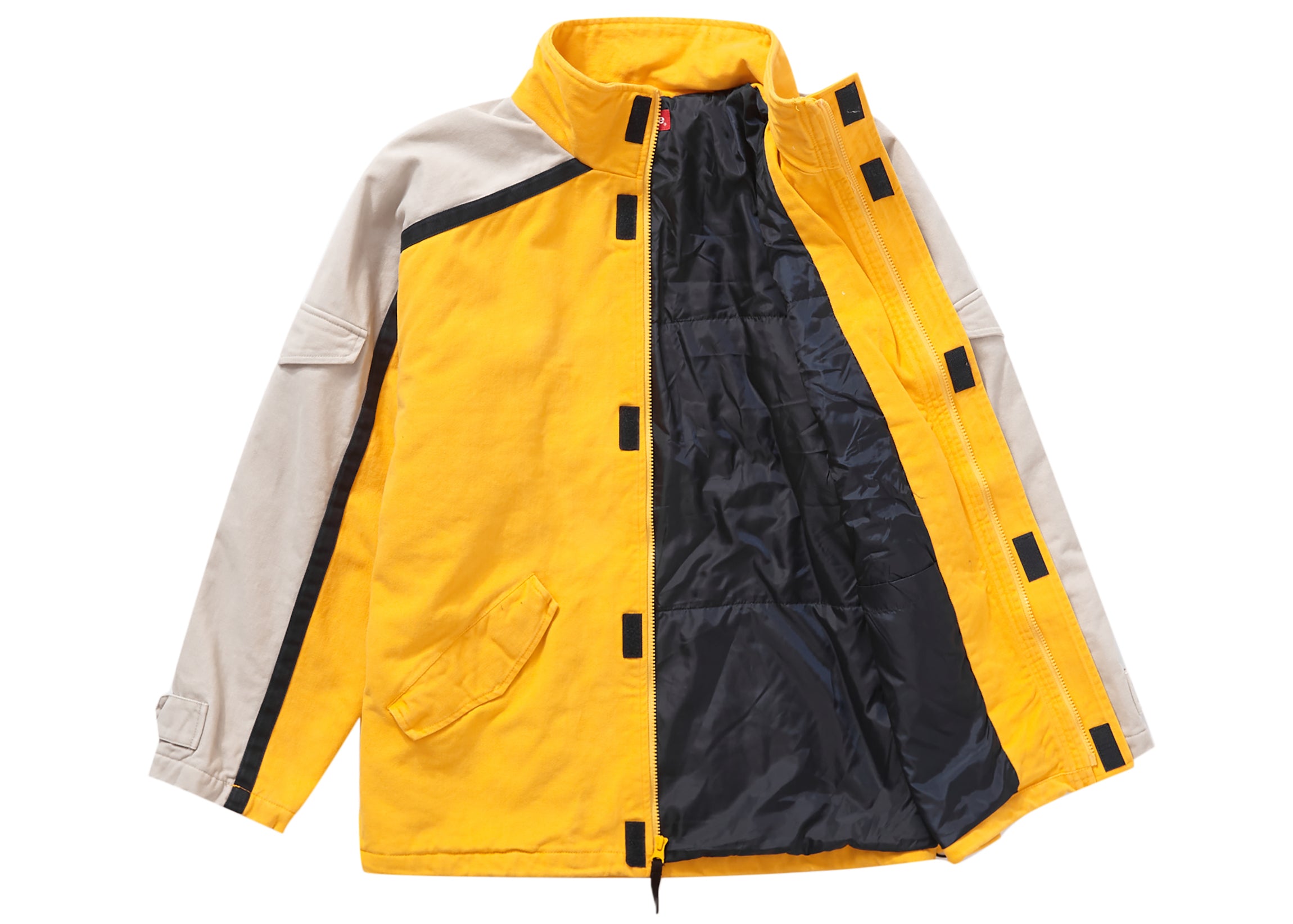 Supreme Brushed Twill Zip Jacket Yellow – LacedUp