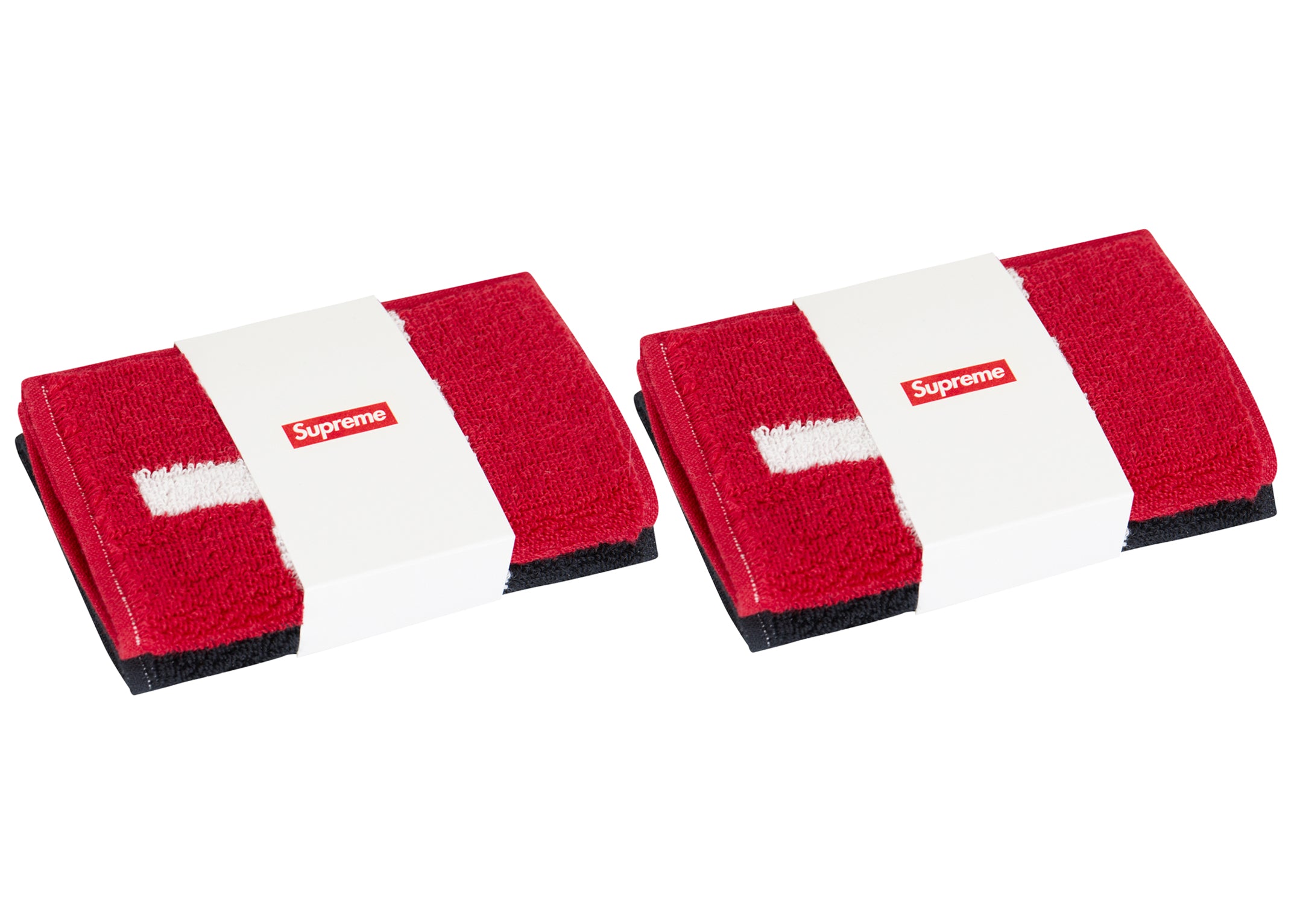 Supreme Imabari Pocket Folding Towels (Set of 2) Black/Red – LacedUp