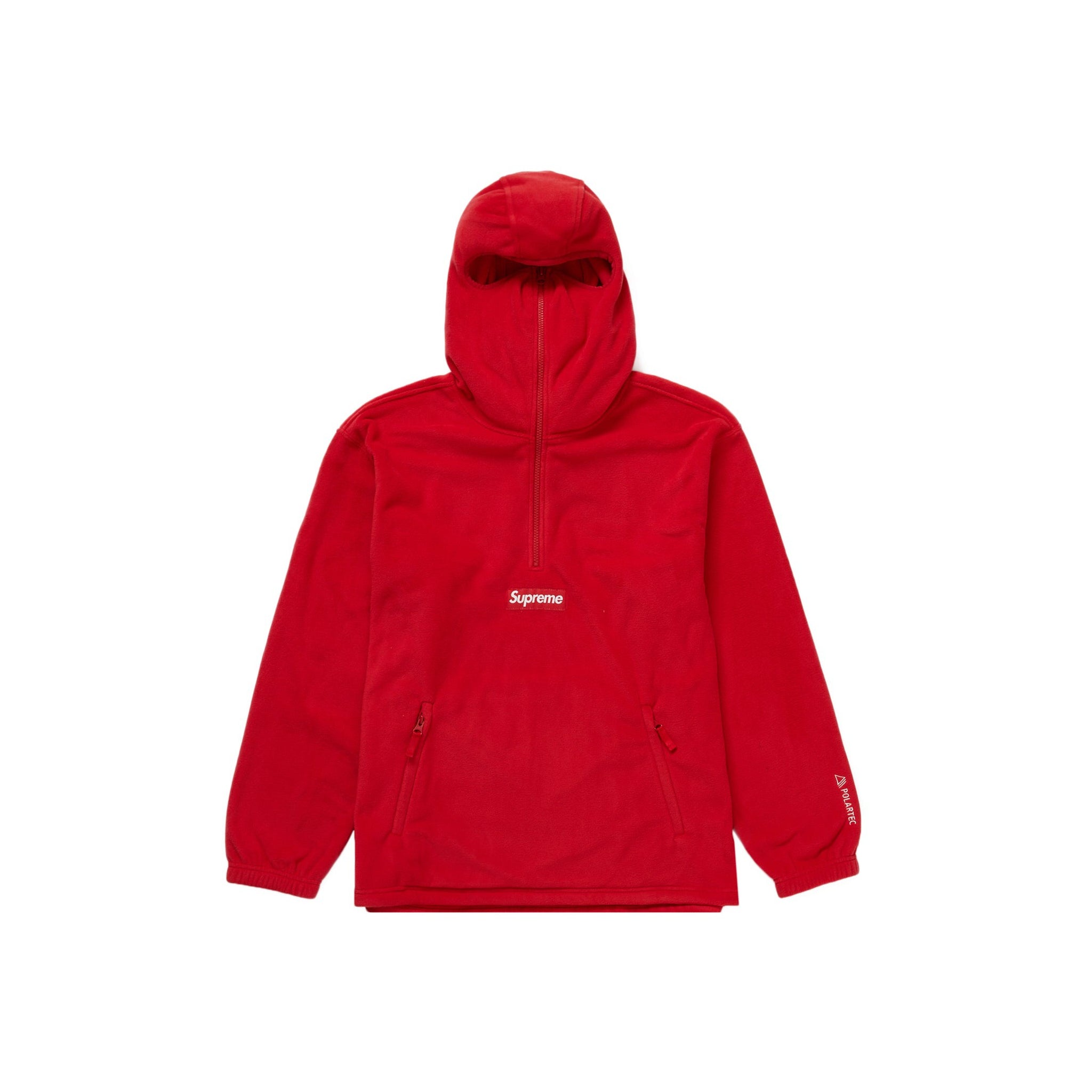 Supreme Polartec Facemask Half Zip Pullover Red – LacedUp