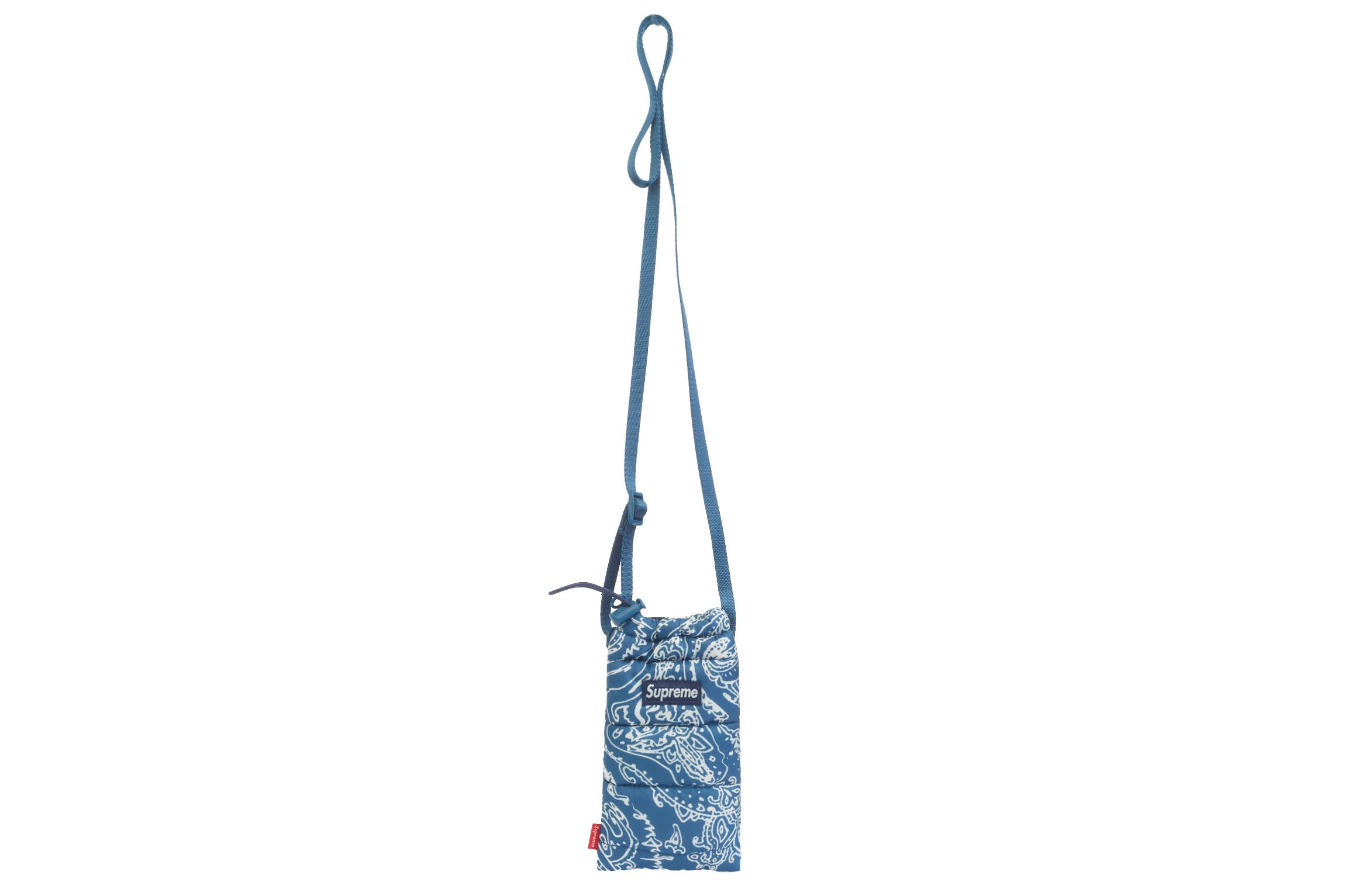 Supreme Puffer Neck Pouch Blue Paisley – LacedUp