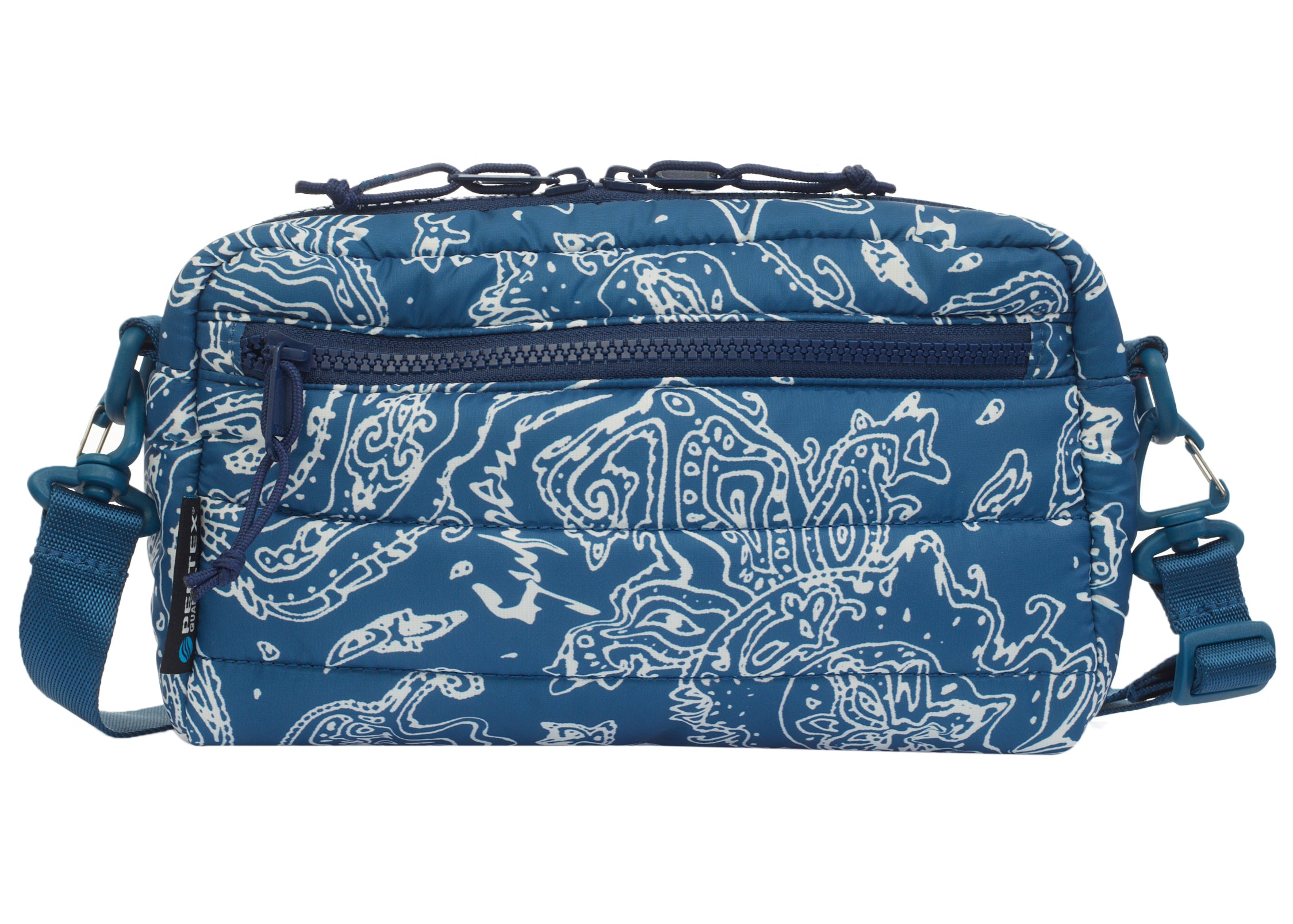 Supreme Puffer Side Bag Blue Paisley – LacedUp