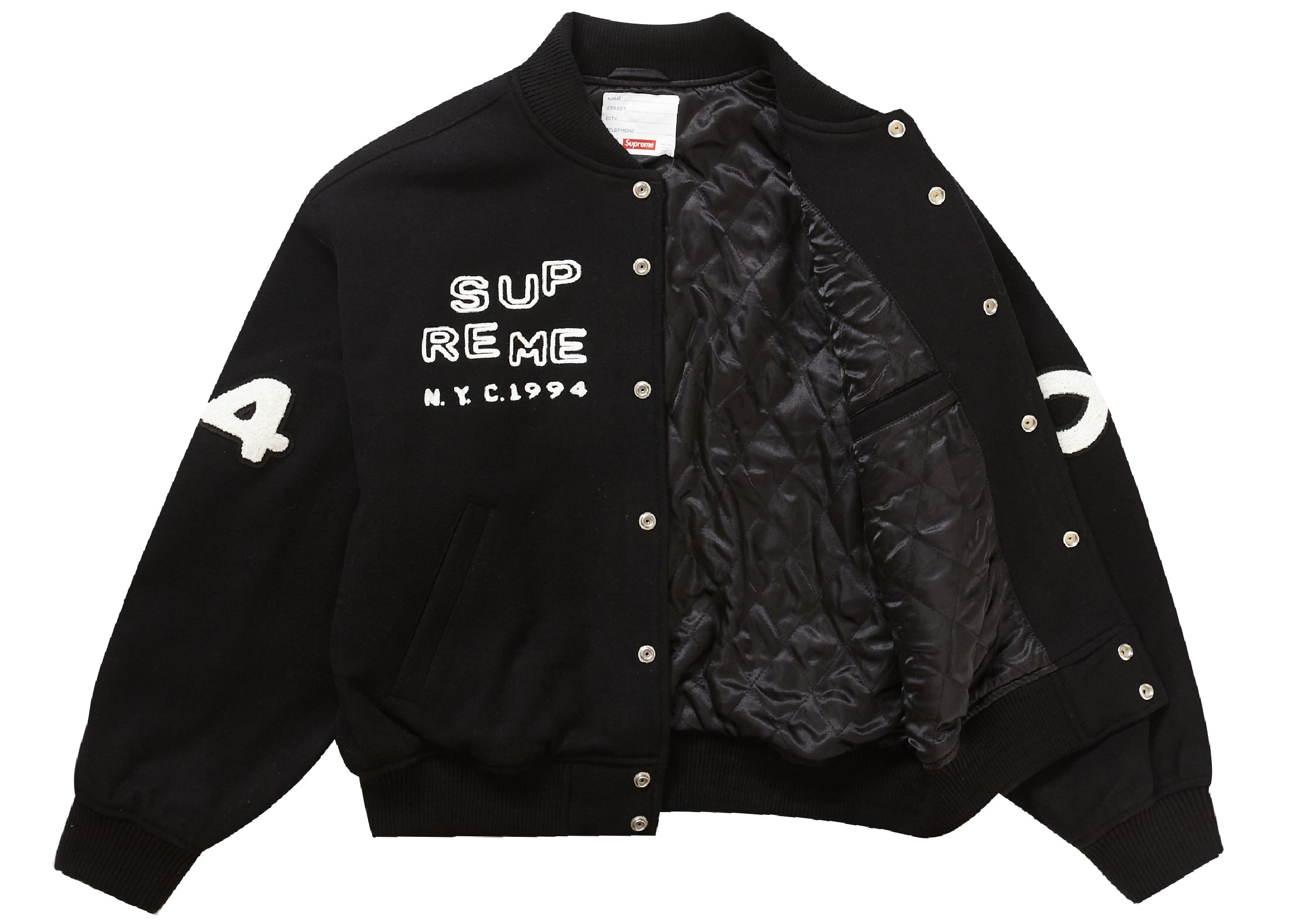 Supreme Tourist Varsity Jacket Black – LacedUp