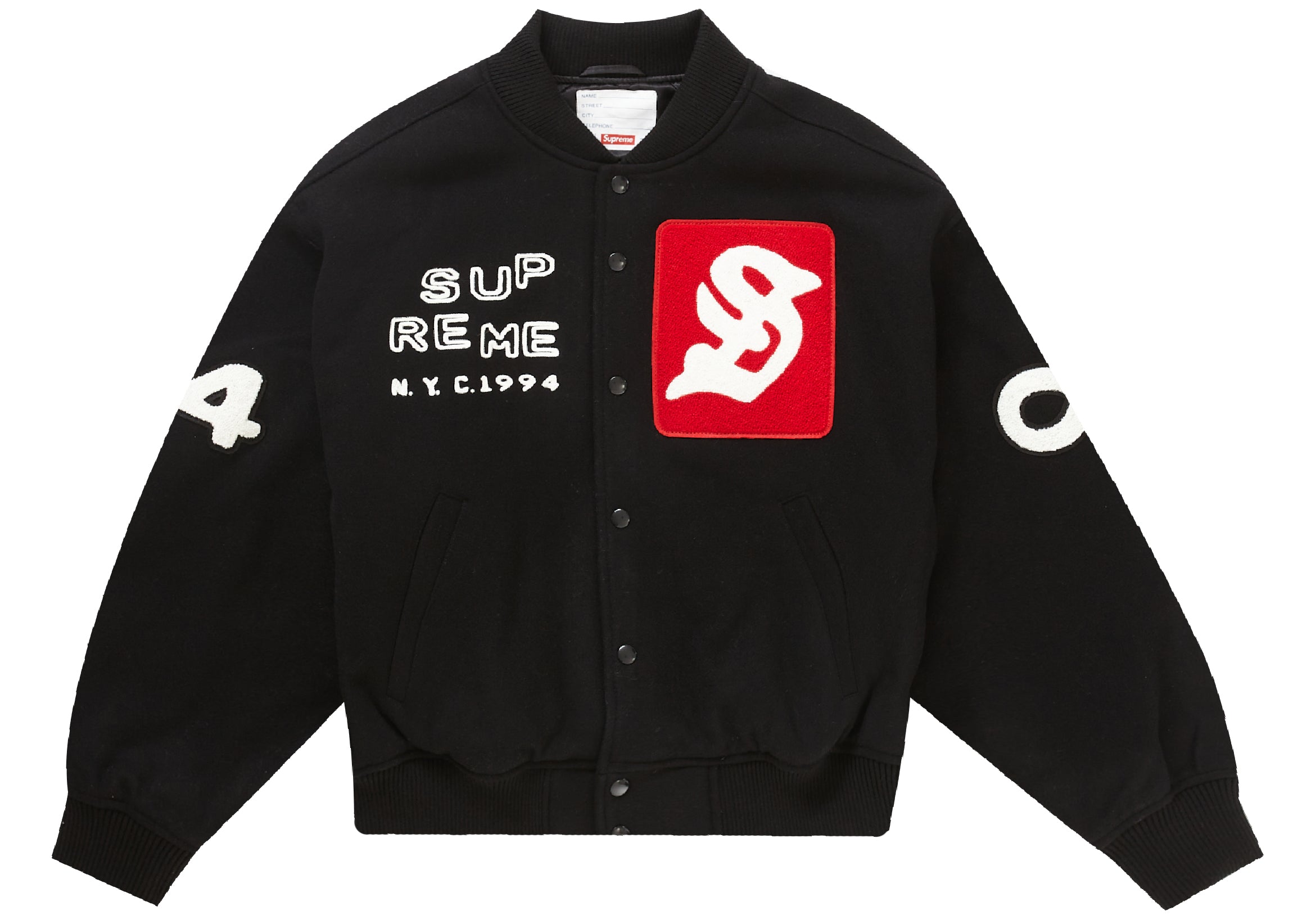 Supreme Tourist Varsity Jacket Black – LacedUp