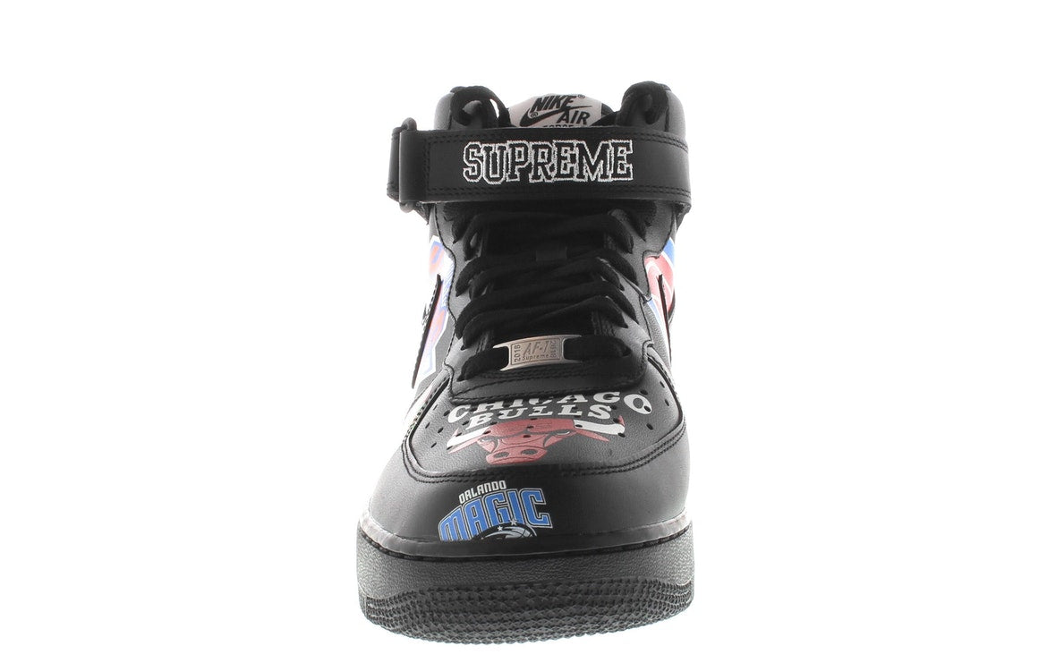 Nike Air Force 1 Mid Supreme NBA 'Black' Release Date. Nike SNKRS