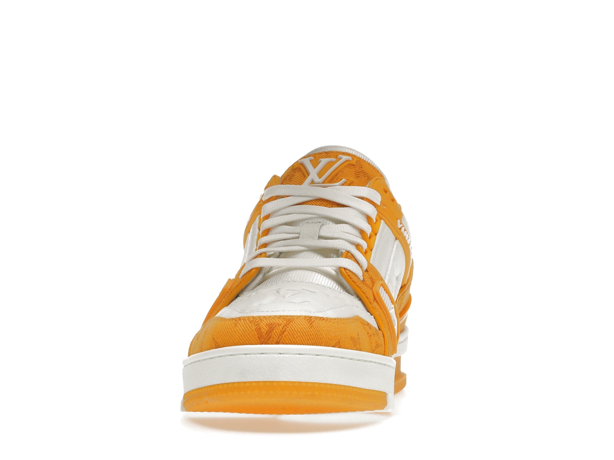 Louis Vuitton Trainer Monogram Denim Orange - Mens, Size 5.5