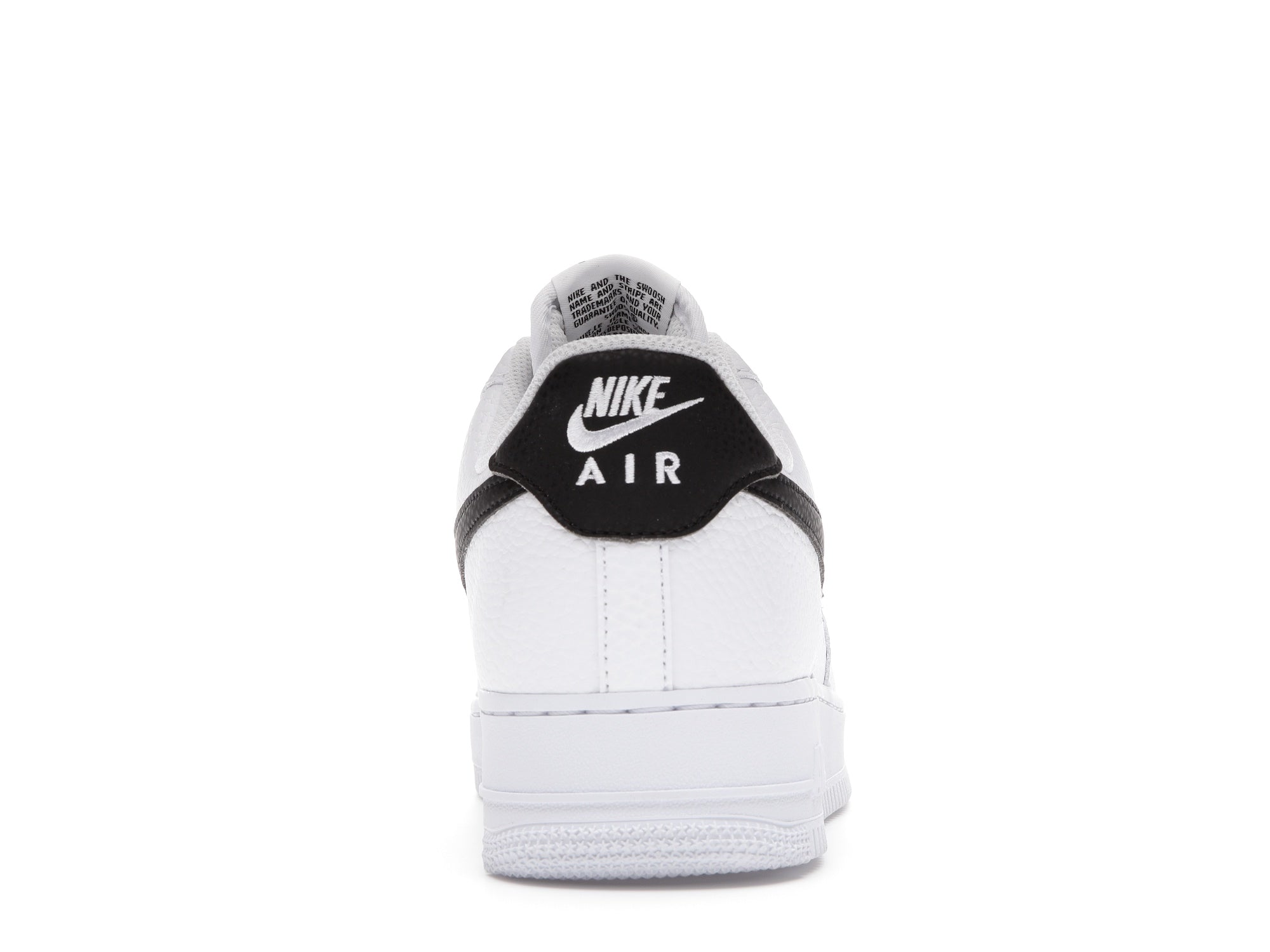 Buty męskie Nike Air Force 1 '07 Low White Black Pebbled - CT2302